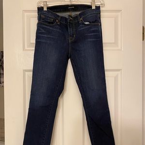 J Brand Low Rise Capri Jean Dark Vintage Wash